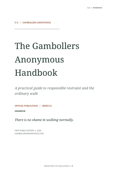 Cover of The Gambollers Anonymous Handbook
